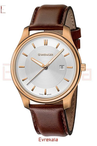 Wenger Wenger Classic Leather Wristwatch - Evrekala Shop authorized, New Gold Leather Band