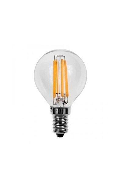 MECRA TEKSTİL Orbus E14 Pc45 Sarı Işık Amber Avize Led Ampul
