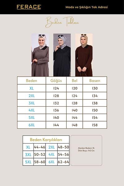 Ferace Γυναικείο Υπερμεγέθη Hijab Κυψελοειδή Ύφασμα Ζακάρ Μητρικό Φόρεμα Navy Blue