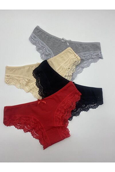 DONLİZZA Lace Bikini Panties 4 Pieces