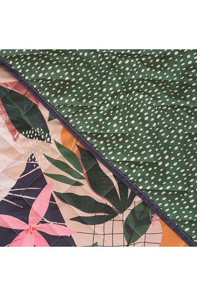 Evidea Green Double soft Floral Bedspread - 200x200 cm