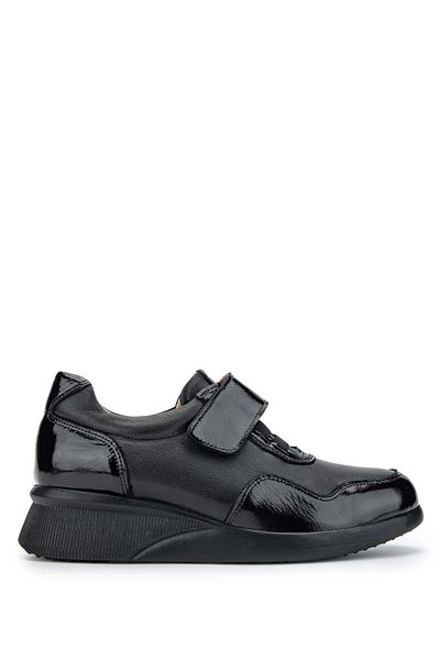 Tamer Tanca Genuine Leather Black Women's Casual Shoes