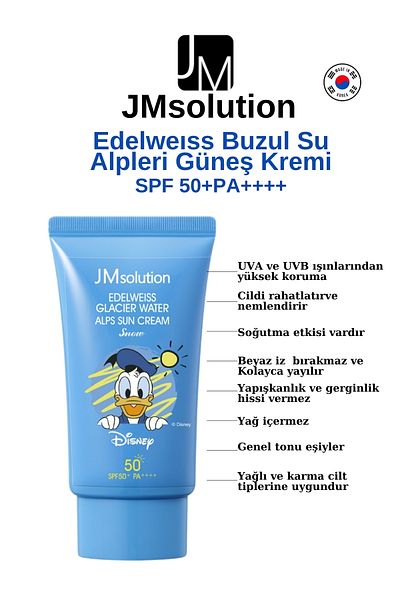 JMsolution Edelweıss Glacier Water Alps Refreshing/Marine Luminous Pearl-Moisturizing Sunscreen Spf50+Pa++++