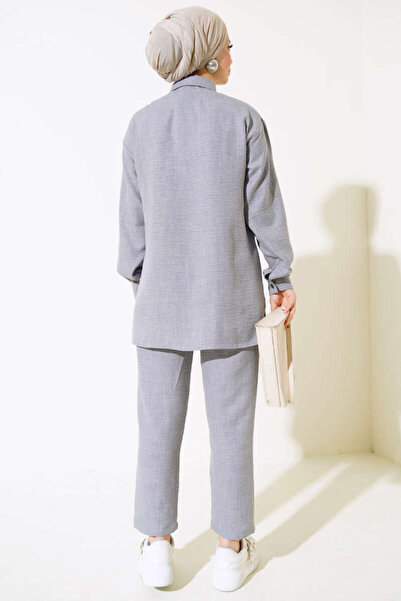 VOLT CLOTHİNG Kővel hímzett vászon női szett - nadrággal