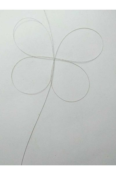 Eskişehir hobi sanat Κορδόνι χάντρες προσευχής 0,2 mm γκρι χρώματος 60 μέτρων - Το πιο λεπτό κορδόνι χάντρες προσευχής