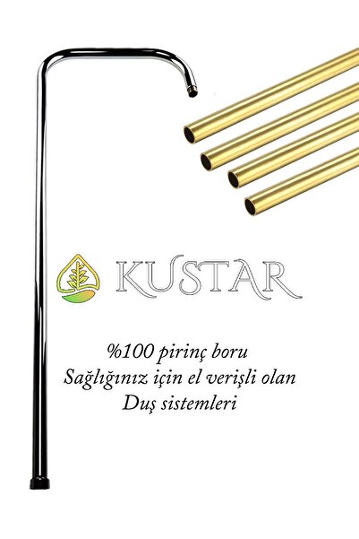 KUSTAR Tahran Krom Banyo Robot Duş Seti Yağmurlama Tepeleme Duş Sistemleri 5 Yıl Garanti  Pirinç