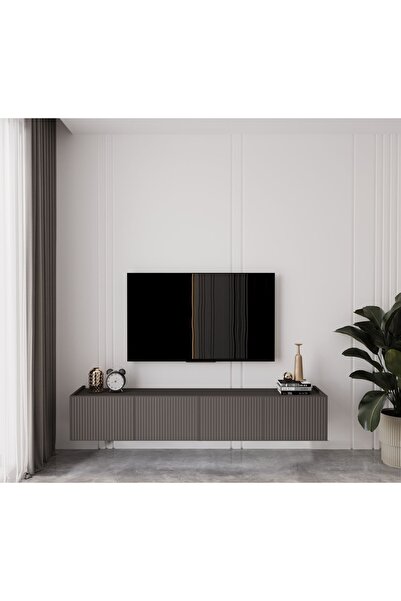 Capella Grey Mdf Country 4 WALL MOUNTED 180 Cm Tv Unit with Cover