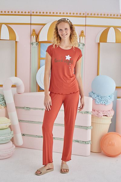 Sevim 15848 Model Printed Pajama Set
