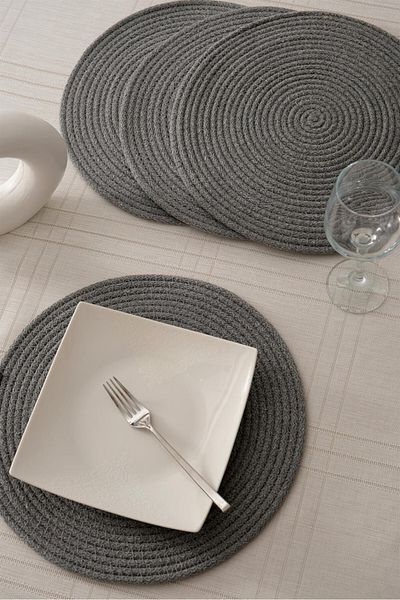 POTİPET SUPLA 2 Pieces of American Placemat - 33 cm, Polyester