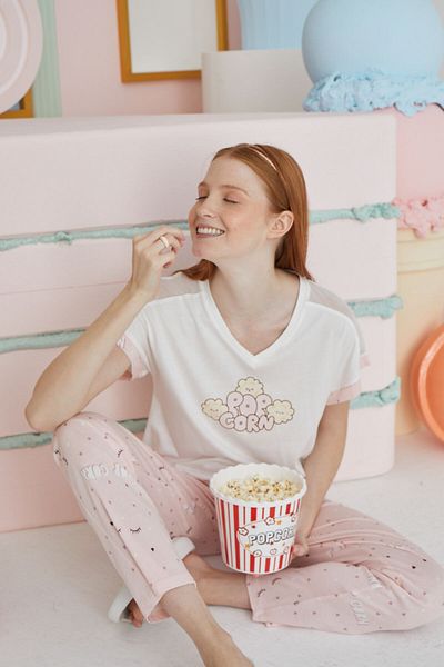 Sevim 15633 Model Printed Pajama Set