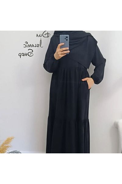 dua' is Medina Silk and Shawl Jilbab Dress Set - Quality 1