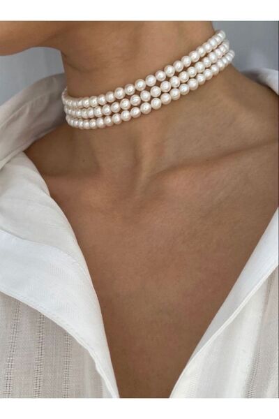 Jovela Inci tasma choker kolye