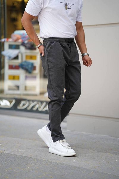 Est Estola Men's Relaxedfit Jogger Pants - Side Pocket, Elastic Waist and Lace-up