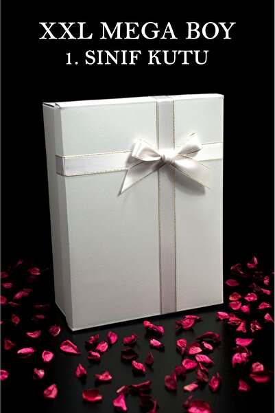 ADENZ Hediye Kutusu Beyaz Bohça Nişan Çeyiz Söz Düğün XXL Boyut