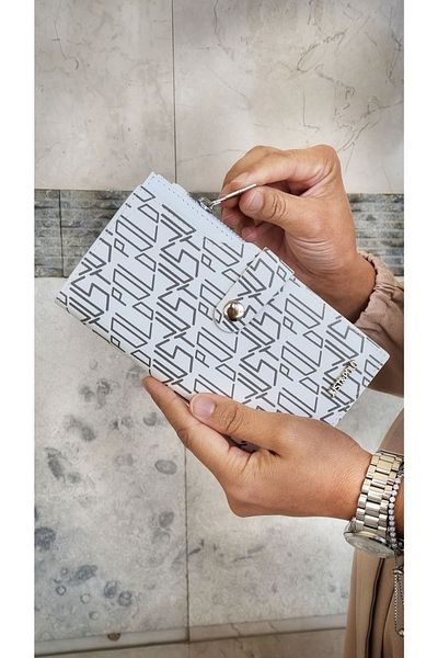 Just Polo Women's White 27 Compartment Wallet