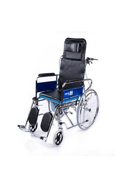 Comfort Plus Sırt Yatar Tuvaletli Tekerlekli Sandalye - DM-609GC Modeli