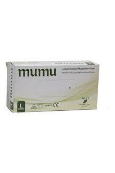 Mumu Large Powder Free Latex Gloves