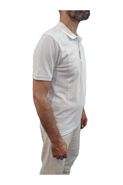 U.S. Polo Assn. Tricou cu model Polo Yaki - Albastru, Detaliu cu puncte, Mărimea M - ST07531-Albastru-M