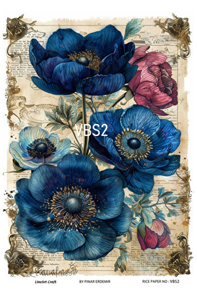 LİNEART ورق ديكوباج نحاسي مقاس 30 × 42 سم - VBS2