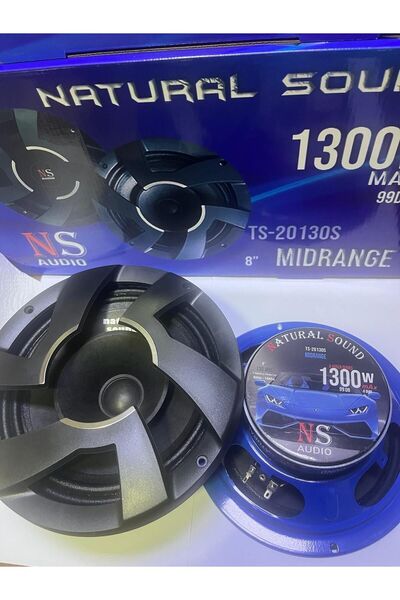 Natural Sound NS AUDİO 20cm Midrange Hoparlör Kapaklı 1300w mAx Full-Range Dual Cone  130rms 99db