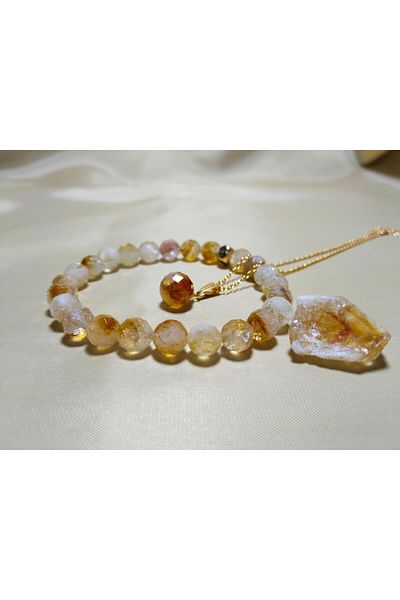 kuartz Citrine Bracelet Necklace - Expert Approved and Tested
