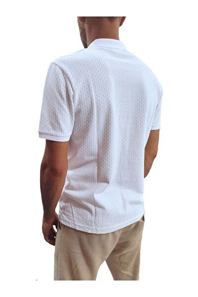 U.S. Polo Assn. Tricou cu model Polo Yaki - Albastru, Detaliu cu puncte, Mărimea M - ST07531-Albastru-M