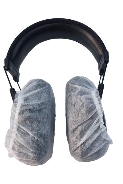 white guard Ltd Edit.Single Use Headphone Cap,Headphone Case 100 Pieces 11cm (XL) White
