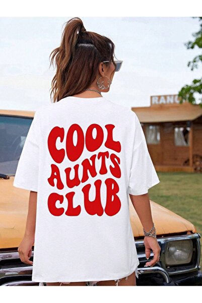 coolart Cool Club majica - bela Štampano Oversize kroj letnja kratki rukav T-...