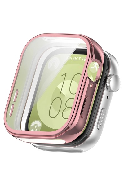 NANOSPACE Huawei Watch Fit 3 Kılıf Kasa Tam Koruma Kasa ve Ekran Koruyucu