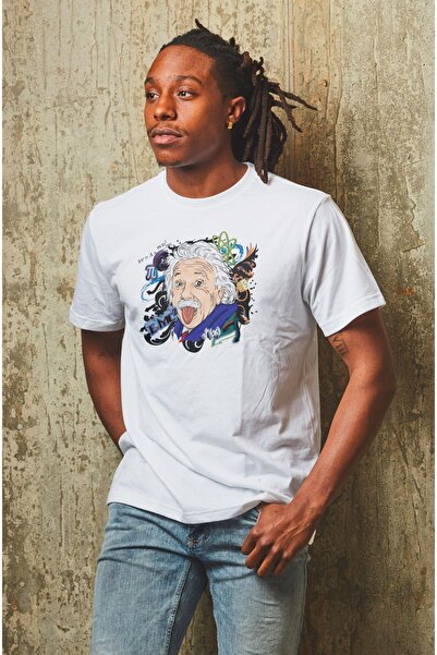 coolart Μπλουζάκι Unisex Einstein mc2 με στάμπα, υπερμεγέθης, από 100% βαμβάκι