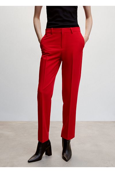 MANGO Red Women's Trousers47050033