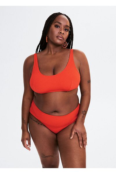 MANGO Woman Korallefarbenes Bikiniunterteil für Damen47047828