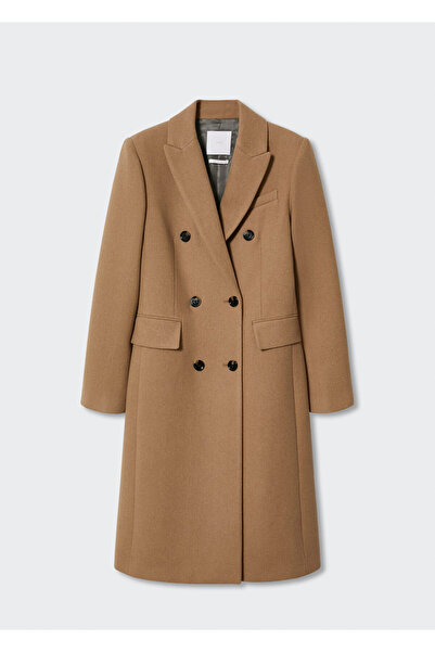 MANGO Koyu Camel Kadın Palto 47050096