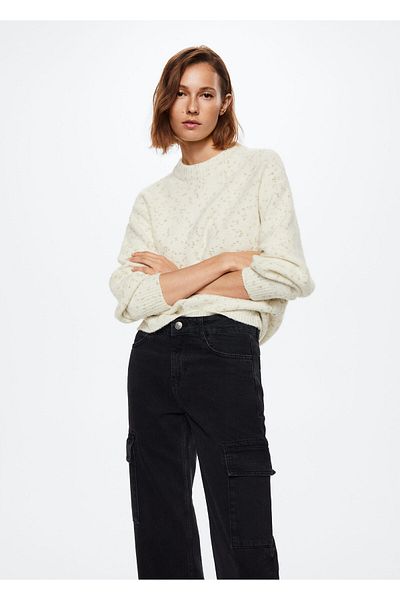 MANGO Woman Natural Women's Adult Sweater37017726
