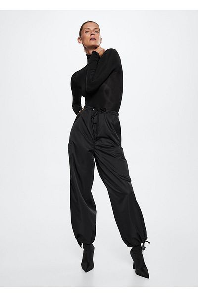 MANGO Woman Μαύρο γυναικείο κορμάκι37047758