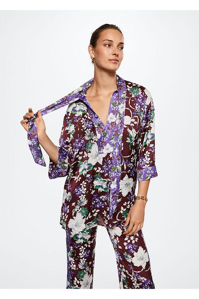 MANGO Woman Γυναικεία Μπλούζα - Floral Pattern, No Model: 37051026