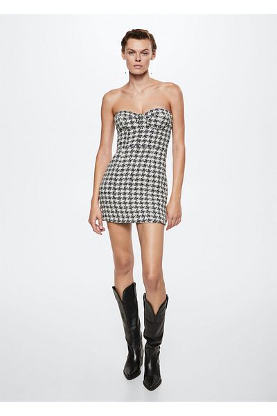 MANGO Woman Black Women's Dress 37096316
