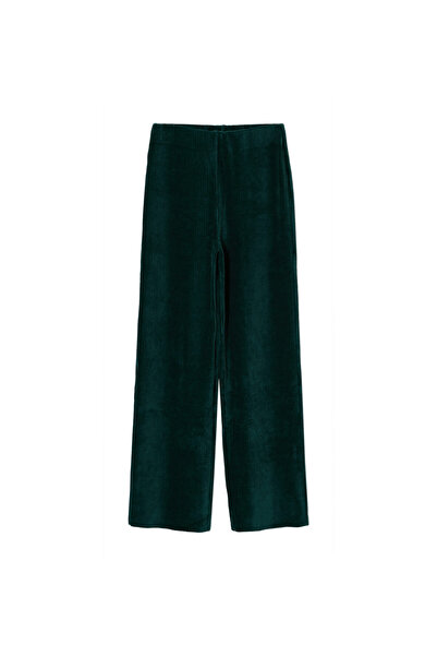 MANGO Woman Yeşil Kadın Pantolon  37037742