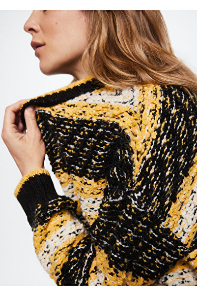 MANGO Woman Pastel Sari Kadın Kazak  37008267