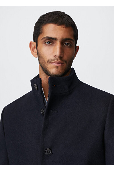 MANGO Man Lacivert Erkek Palto 37924001