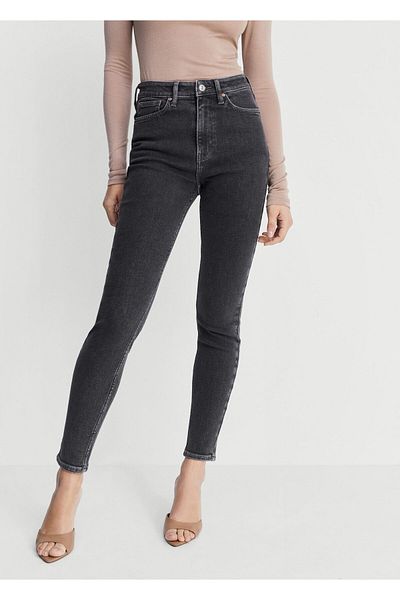 MANGO Woman Gray Women's Trousers47000132