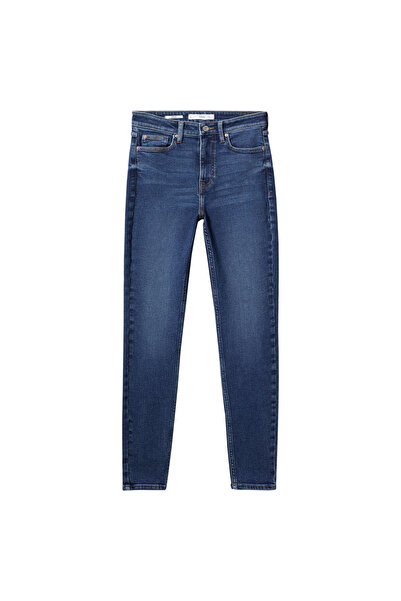 MANGO Koyu Denim Kadın Pantolon 47010143