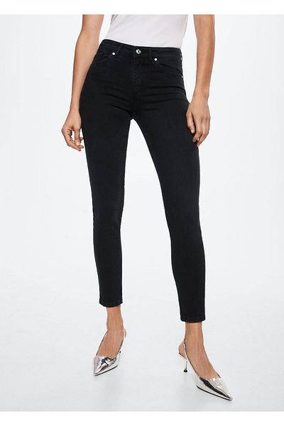 MANGO Woman Black Denim Women's Trousers37000103