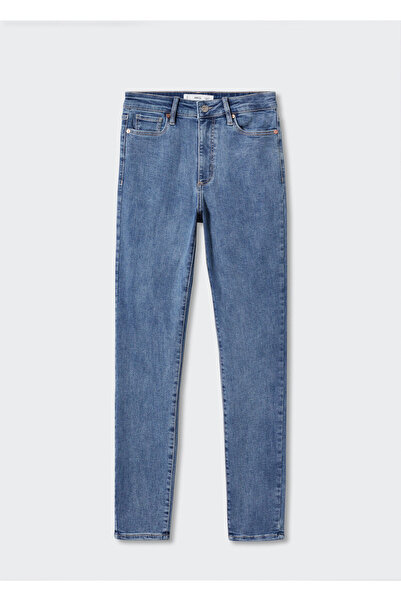 MANGO Woman Orta Denim Rengi Kadın Pantolon 47000155