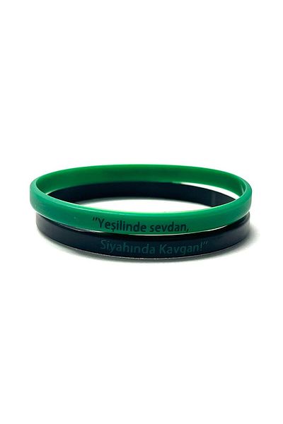 Cix Spor Kocaelispor Licensed Thin Bracelet Green-Black