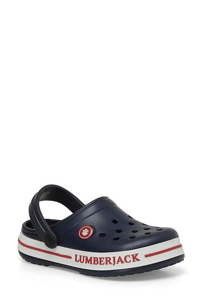 lumberjack Navy Blue Devon Kids Slippers