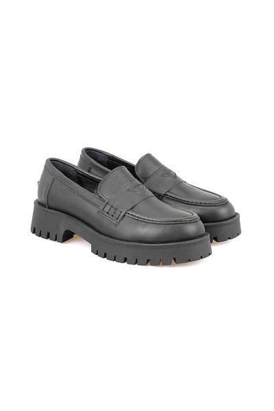 Desa Candida Black Women's Leather Casual Shoes