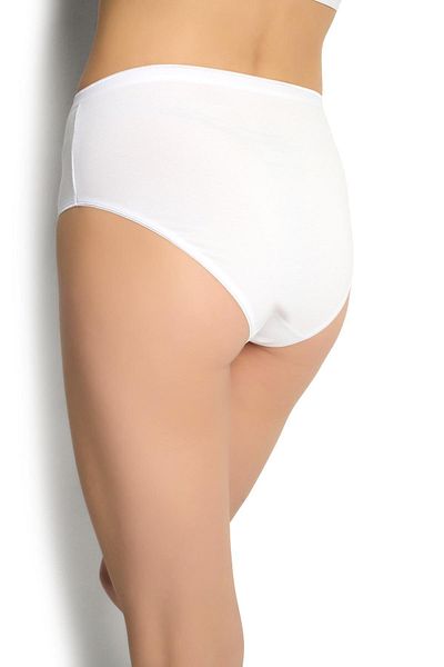 MYS GRUP TEKSTİL Set de 3 bikini-slip-chiloți pentru femei cu talie înaltă - culoarea pielii alb-negru / 624