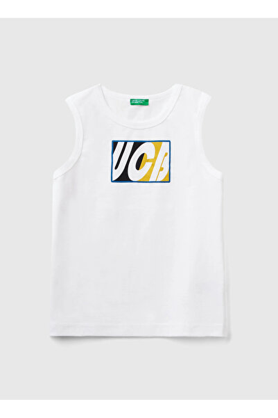 Benetton White Boy's Undershirt 3I1Xch01G