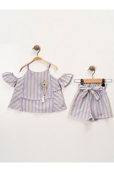 Tofigo Kids طقم بناتي مزدوج